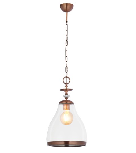 JUPITER LAMPA WISZĄCA LOFT ISLA IS 1T MIEDZIANY CLEAR