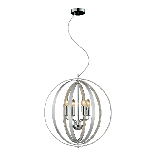 LUXERA NOWOCZESNY ŻYRANDOL KULA BALL AURUM 64384 CHROM