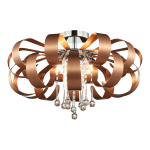 LUXERA NOWOCZESNY PLAFON SUFITOWY Z KRYSZTAŁKAMI RIBBON CRYSTAL 64374 COOPER