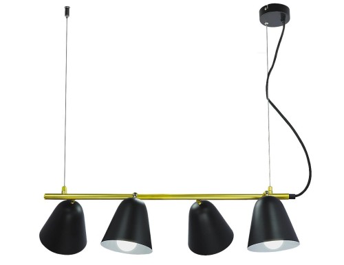 RABALUX LOFTOWA INDUSTRIALNA LAMPA WISZĄCA ŻYRANDOL REFLEKTOROWY ALDER 5377 GOLD/BLACK