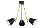 RABALUX LOFTOWA INDUSTRIALNA LAMPA SUFITOWA PLAFON REFLEKTOROWY ALDER 5376 GOLD/BLACK