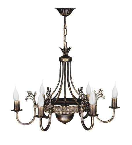 JUPITER STYLOWY ŻYRANDOL ŚWIECZNIKOWY KORONA KO-6 ANTIQUE