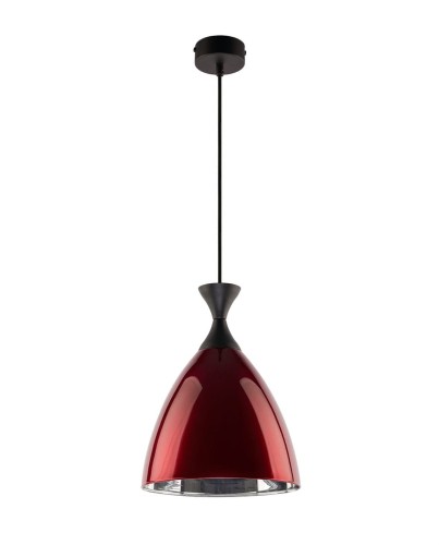 JUPITER NOWOCZESNA LAMPA WISZĄCA NERO NO-1CE RED