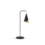 ITALUX NOWOCZESNA LAMPA STOŁOWA NOCNA RAALTO TB-433128-1 BLACK/GOLD