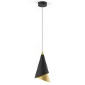 nowoczesna lampa wisząca zwis do salonu jadalni nad stół czarno złota.jpg
