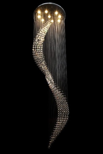 SINUS ŻYRANDOL PLAFON KRYSZTAŁOWY KURTYNA DOLORES CHROM