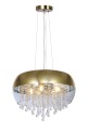 lampa żyrandol kryształ sople salon sypialnia apartament rstauracja hotel złota gold.jpg