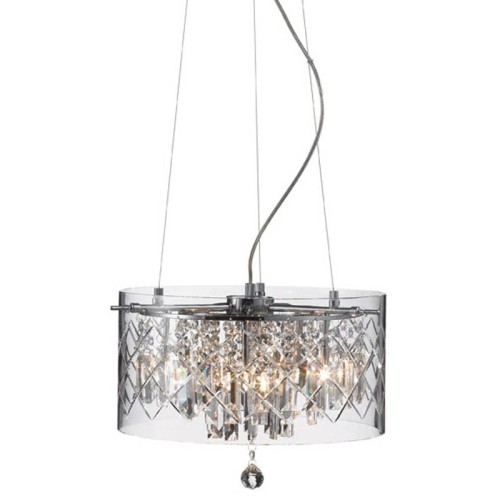 MARKSLOJD KRYSZTAŁOWA LAMPA WISZĄCA ŻYRANDOL BELLINGA 102035 CHROM