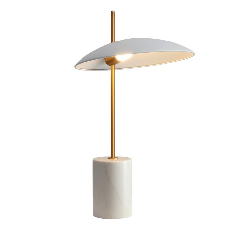 nowoczesna lampa gabinetoa marmurowa biała do biura gabinetu design italux.jpg