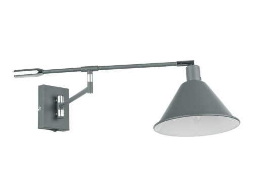 ITALUX NOWOCZESNY KINKIET PRZEGUBOWY TRINITY MB-40271-IT GR SZARY