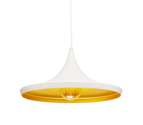 IL MIO INDUSTRIALNA LAMPA WISZĄCA LOFT ZWIS 1A MODERNA BIAŁO ZŁOTA