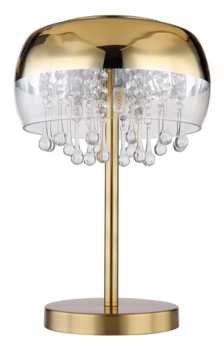 GLOBO NOWOCZESNA LAMPA NOCNA STOŁOWA Z KRYSZTAŁAMI KALLA 15838T GOLD
