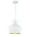 lampa wisząca loft biało złoty do kuchni jadalni biura sklepu baru.jpg