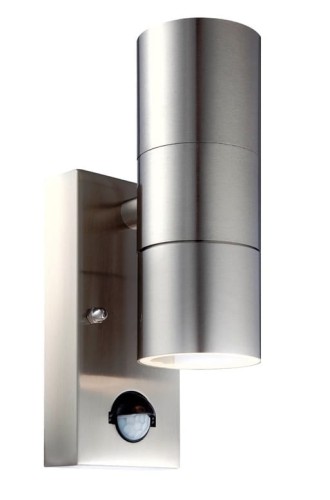 GLOBO KINKIET ELEWACYJNY LED STYLE Z CZUJNIKIEM 3201-2SL IP44 INOX SENSOR