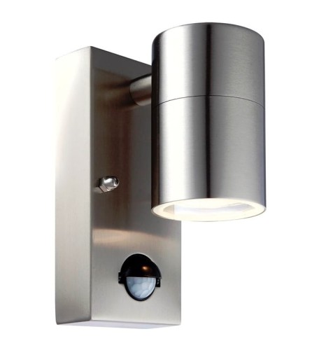 GLOBO KINKIET ELEWACYJNY LED STYLE Z CZUJNIKIEM 3201SL IP44 INOX SENSOR