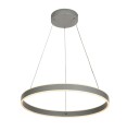 nowoczesna lampa wisząca led na pilota do salonu sypialni biura gabinetu kuchni szara popielata.jpg