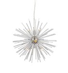 MARKSLOJD NOWOCZESNY ŻYRANDOL SOLEIL 9L 108049 SILVER