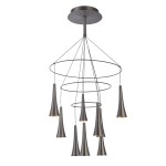 ITALUX NOWOCZESNY ŻYRANDOL LED LUCA MD16115-9A COFFEE