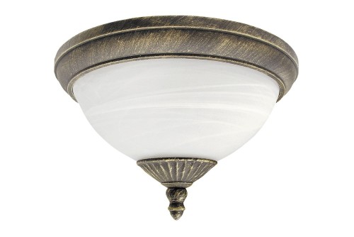 RABALUX STYLOWY PLAFON ZEWNĘTRZNY SUFITOWY IP43 8377 MADRID ZŁOTY ANTYCZNY