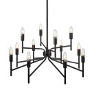 MARKSLOJD STYLOWY ŻYRANDOL ŚWIECZNIKOWY 108107 REGENT 12L BLACK