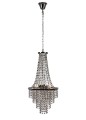 lampa kryształowa zyrandol maria teresa do salonu pokoju sypialni kawiarni hotelu sali pałacu dworku czarny chrom.jpg