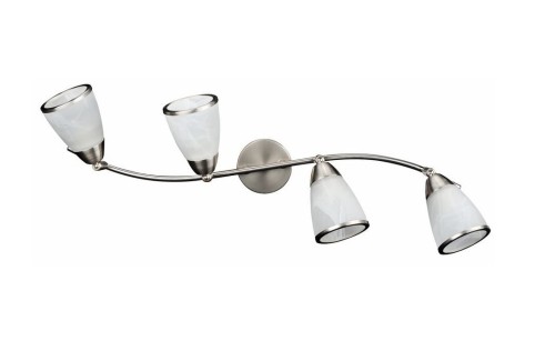 REALITY NOWOCZESNA LAMPA LISTWA SUFITOWA SPOT 4-REFLEKTORY LANA NICKEL MATT