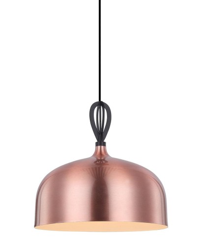 ITALUX NOWOCZESNA LAMPA WISZĄCA LOFT EMERALD MDM-3270-1 BK+COP MIEDZIANA