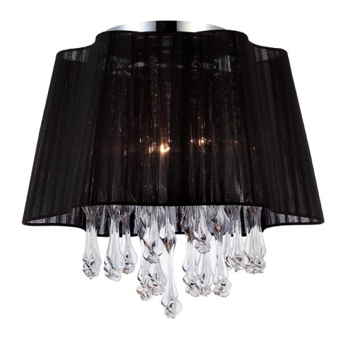 ITALUX STYLOWY PLAFON  Z KRYSZTAŁKAMI SAMMY MXM 2049-3 BLACK