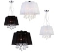 stylowa lampa żyrandol abażurowy z kryształami sammy italux do salonu sypialni hotelu gabinetu dworku.jpg