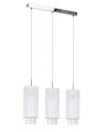 lampa wisząca zwis abażurki kryształkami do sypialni salonu pokoju biura biały chrom.jpg