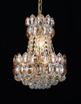 E-STAR STYLOWY ŻYRANDOL KRYSZTAŁOWY GLAMOUR BELAGIO 6 GOLD/AMBER