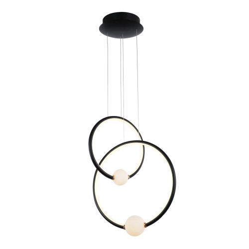 ITALUX NOWOCZESNA LAMPA WISZĄCA ŻYRANDOL LED LOZANNA PND-20112035-2B-BL BLACK