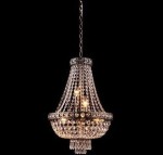 E-STAR STYLOWY ŻYRANDOL KRYSZTAŁOWY CASABLANCA 6 PATYNA