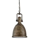S-LIGHT INDUSTRIALNA LAMPA WISZĄCA TYPU LOFT 14-11 ANTIQUE GOLD/BLACK