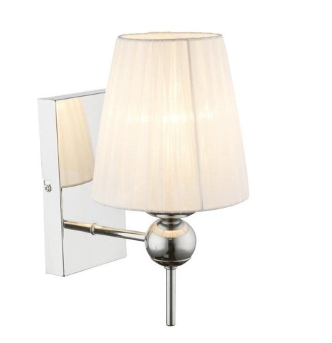 GLOBO STYLOWY KINKIET ABAŻUROWY GOTIKA 69034W CHROM