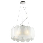 ITALUX NOWOCZESNY ŻYRANDOL ESSEO 5 CHROM/WHITE