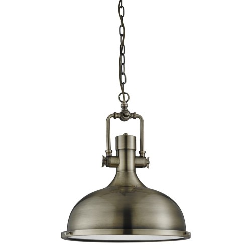 S-LIGHT INDUSTRIALNA LAMPA WISZĄCA TYPU LOFT 13-22 ANTIQUE BRASS