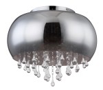 GLOBO NOWOCZESNA LAMPA SUFITOWA PLAFON Z KRYSZTAŁAMI KALLA 15809D1 CHROM