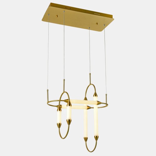 nowoczesna lampa wisząca żyrandol led miedziany złoty do salonu apartamentu loftu design italux.jpg