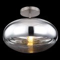 plafon lampa sufitowa chromowana srebrna kula do sypialni salonu kuchni łazienki biura sklepu globo.jpg