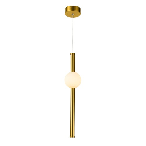 ITALUX NOWOCZESNA LAMPA WISZĄCA ZWIS LED HALLING PND-16357-C-1 GOLD/COOPER